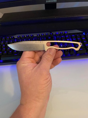 New Bark River Knives ELMAX Ambush Sidekick Skeletonized Fixed Blade Knife - Picture 5 of 10