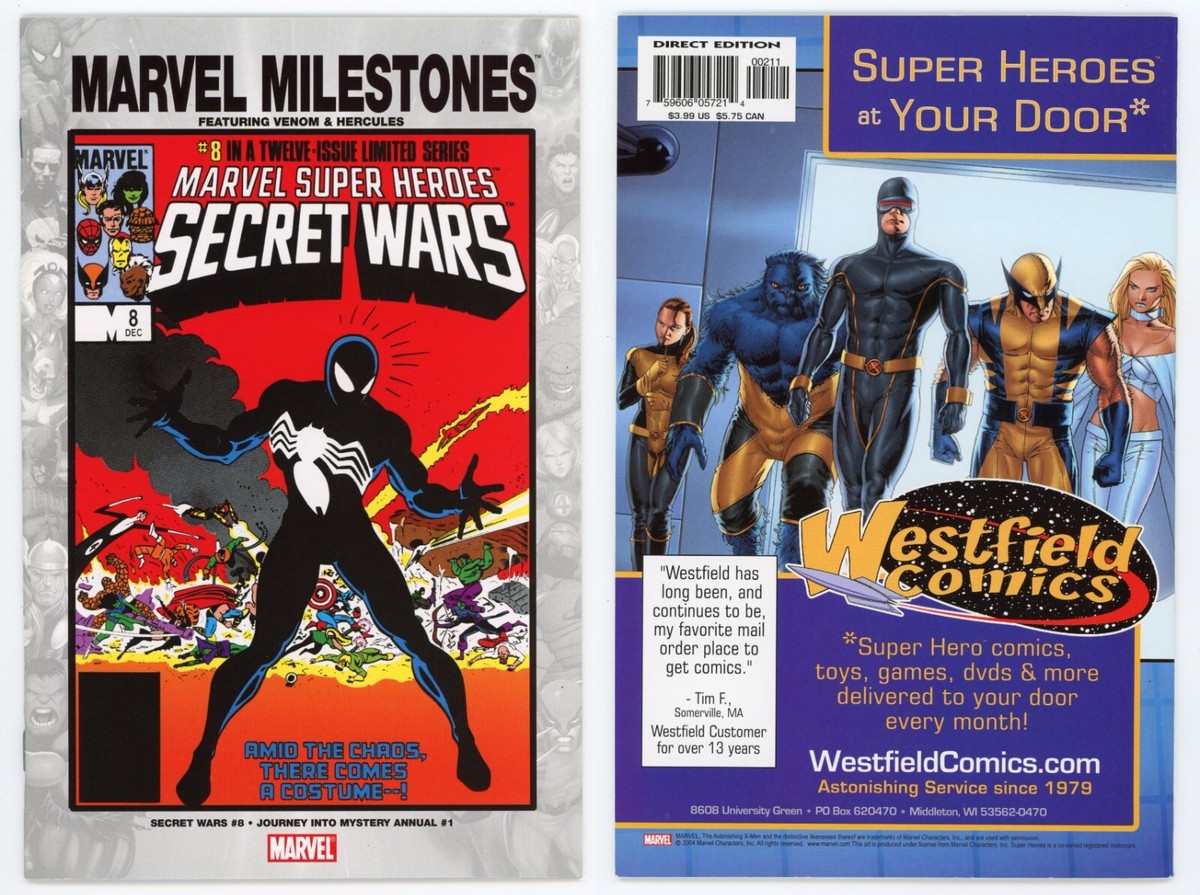 Marvel Milestones Edition #8 (NM 9.4) Venom Secret Wars Spider-Man