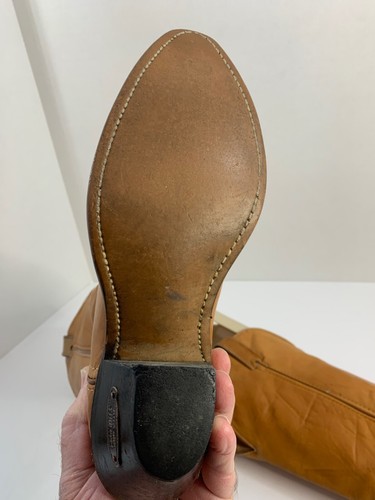 Code West Vintage Caramel Patina Embroidered Leather Cowgirl Boots USA SZ 8M EUC - Picture 9 of 13