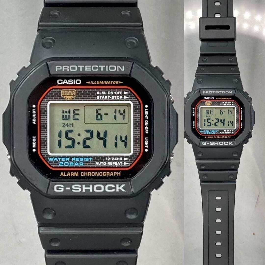 Casio G-Shock Wristwatch DW-5000-1JF First Reprint Model Metal Case  Excellent