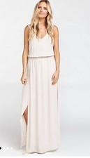 SHOW ME YOUR MUMU Womens Kendall Maxi Show Me The Ring Crisp Sleeveless Dress L