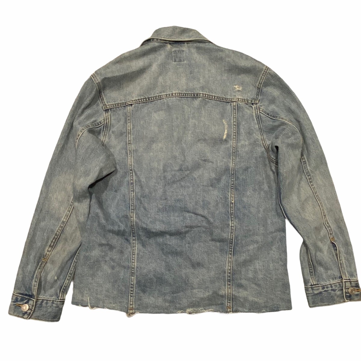 NWT GAP Women's Denim Jacket SMALL Lighter Wash Destroyed