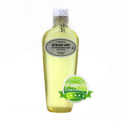  Borage Seed Oil Premium 100% Pure Organic Cold Pressed GLA 20%  2 oz up to 7 LB