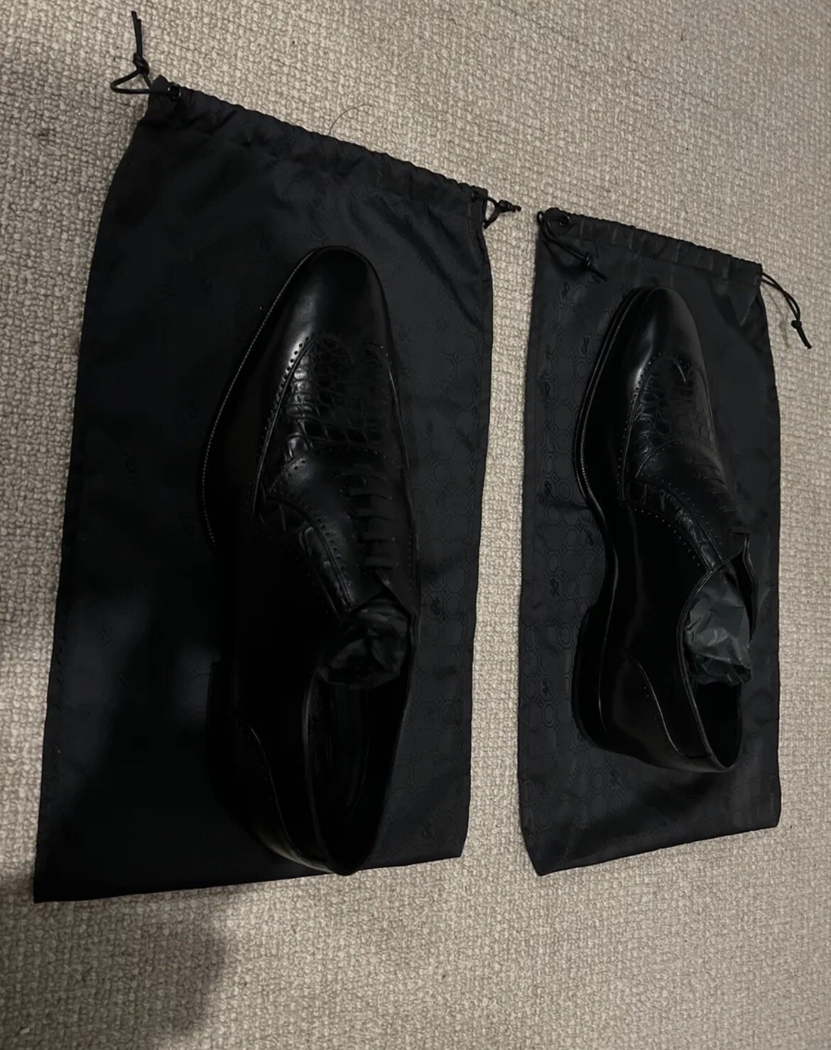 STEFANO RICCI Black Crocodile Leather Trim Oxford Shoes UK 7 RRP £1600. 💯percent Org image 7