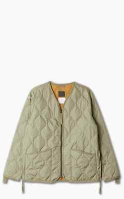 New Taion Unisex V Neck Zip Down Jacket XS Light Mocha