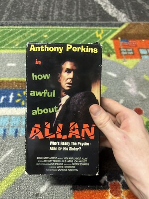 How Awful About Allan VHS Horror Rare HTF Anthony Perkins EDDE Release