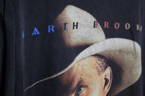 T-shirt concerto Garth Brooks vintage tour taglia XXL band vintage leggenda musica country - Foto 5 di 9