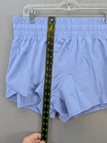 Avia Running Shorts Womens L (12-14) Yoga Purple w/ Bike Liner Elastic Waist NWT - Picture 8 of 12