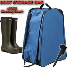 Boot Storage Carry Bag Boots Muddy Hunting Fishing Wellington Welly + Free Brush
