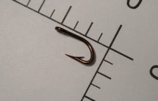 MUSTAD & SON #13 SHEEPSHEAD HOOKS 3X STRONG RINGED BRONZED, REVERSED NORWAY 3939