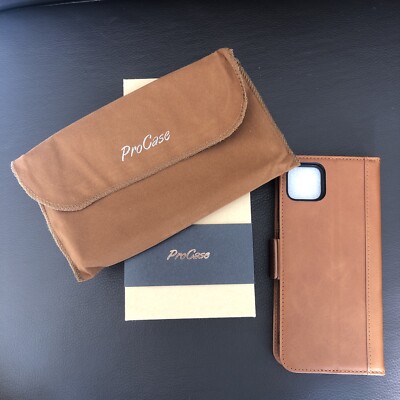 Google Pixel 4 XL Pro Hülle Leder Wallet Cover Neu mit Etikett