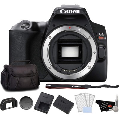 Canon EOS Rebel SL3 DSLR Camera (Black, Body Only) Bundle with LCD Screen