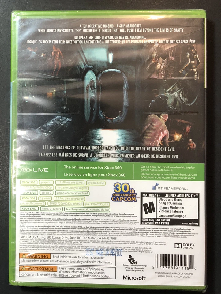 Resident Evil [ Revelations ] (XBOX 360) NEW - Image 2 of 4