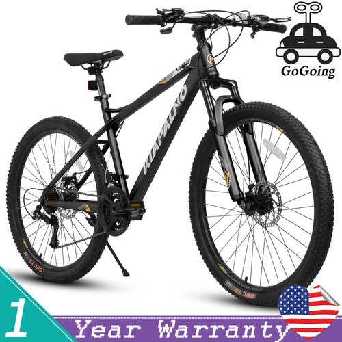 26" Mountain Bike 21 Speed High-Carbon Steel Frame Bike Dual Disc Brake Bicycle - Picture 2 of 14