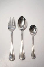 3 PC Cuisinart MANSFIELD Serving Set 18/10 China Stainless Flatware 