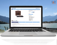 eBay Vorlage 2026 100% mobile optimiert Aktionsvorlage Himmelblau mit Editor