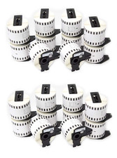 20 ROTOLI ADESIVI MODULO CONTINUO COMPATIBILI BROTHER DK-22205 62mm x 30,48mt