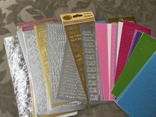 Peel offs for Card Making - Birthday , With Love, Best Wishes, Relations