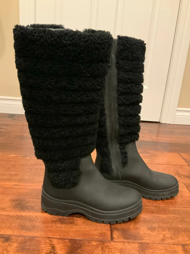 Botas Skyla Aquatalia negras impermeables hasta la rodilla, talla 6 (US) Foto 4 de 4