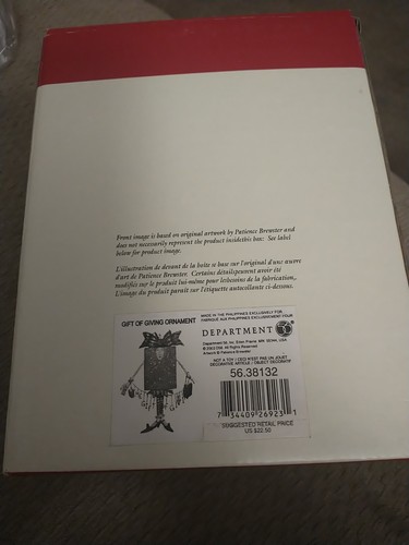 Patience Brewster 56.38132 Krinkles Gift of Giving Ornament Dept.56 ,New In Box - Picture 2 of 4
