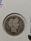 👉1912  Barber Dime  Average Circ M/203
