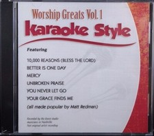 Worship Greats Volume 1 Karaoke Style NEW CD G Daywind 6 Songs