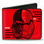 miniatuur 1  - Star Wars Sith Trooper Bi-Fold Wallet Red
