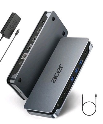 Acer Premium 13-in-1 Docking Station with 110W PD & Triple Monitor Support 4K 
