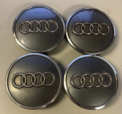 (4) 16-23 Audi OEM Center Hub Cap CHARCOAL 8W0601170 4M0601170JG3 4M0601170A