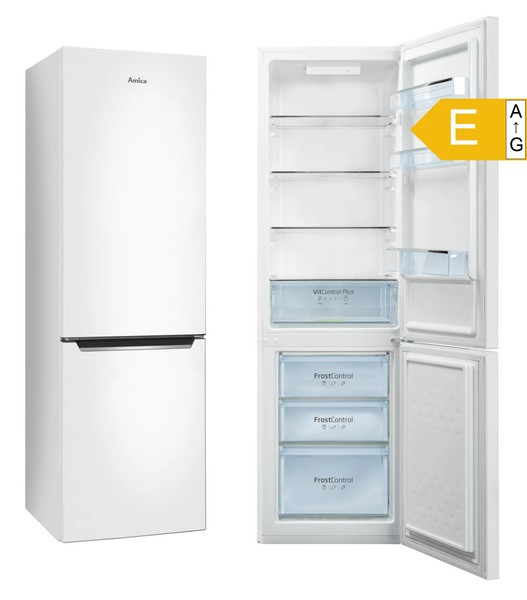 KüHl-Gefrierkombination 262L Weiß Frostcontrol Led 176Cm Vitcontrol-image