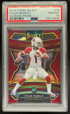 2019 PANINI SELECT KYLER MURRAY RC ROOKIE MAROON PRIZM #D 014/149 PSA 10 GEM MT