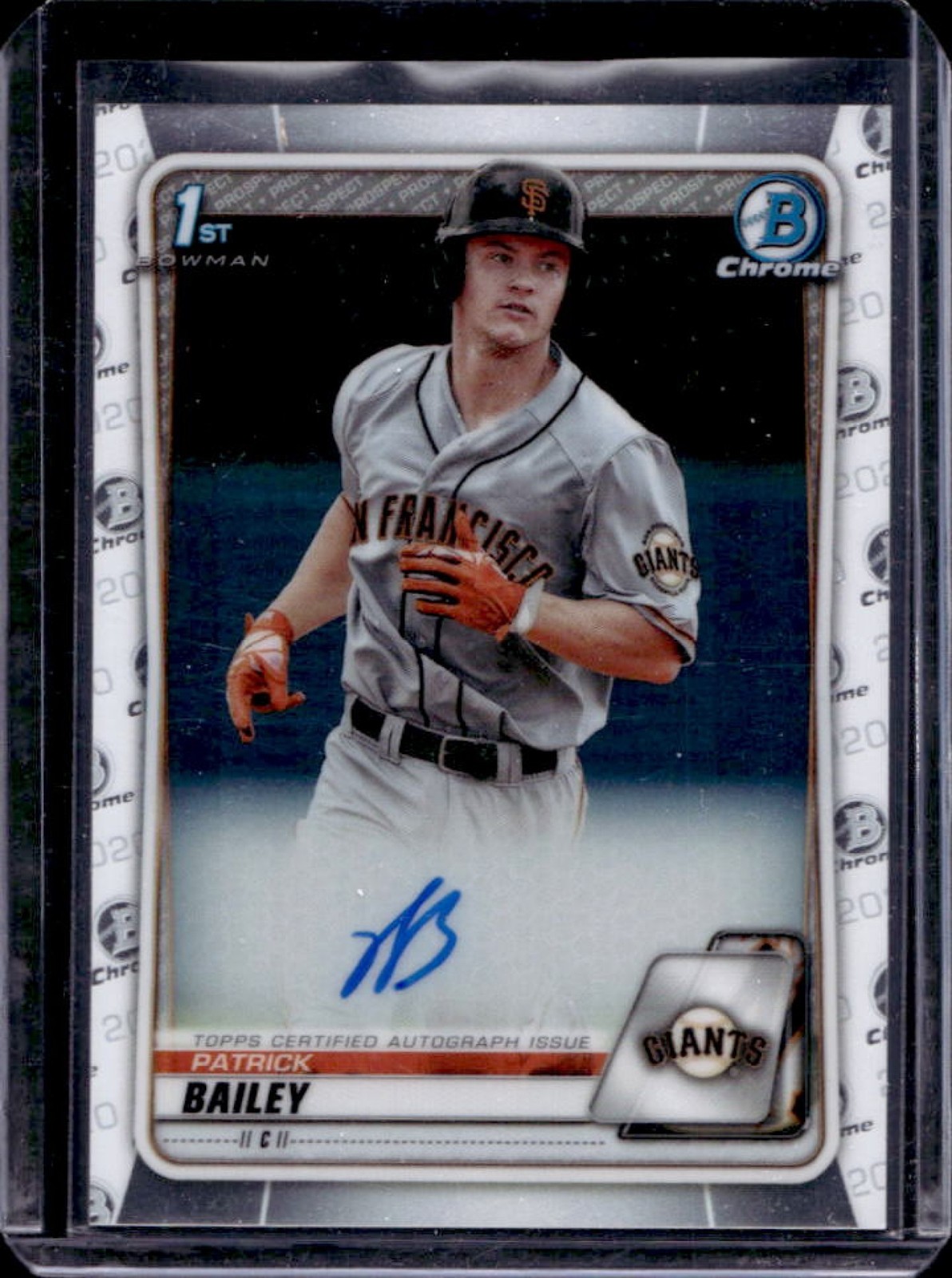 2020 Bowman Draft Patrick Bailey Chrome Auto #CDA-PB Giants