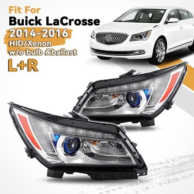 For 2014-2016 Buick LaCrosse HID/Xenon Headlight w/AFS w/o Bulb Ballast L+R Pair