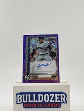 2025 Topps Chrome Update Will Warren Purple Sparkle Debut Auto /299 RC