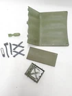 1984 GI Joe Bivouac Part Lot AXE Machete Canteen Bomb Cot Leg Supports playset