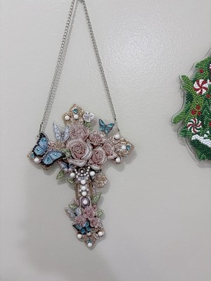 D.I.Y. Christian Cross Plastic Acrylic Wall Decor diamond dotz