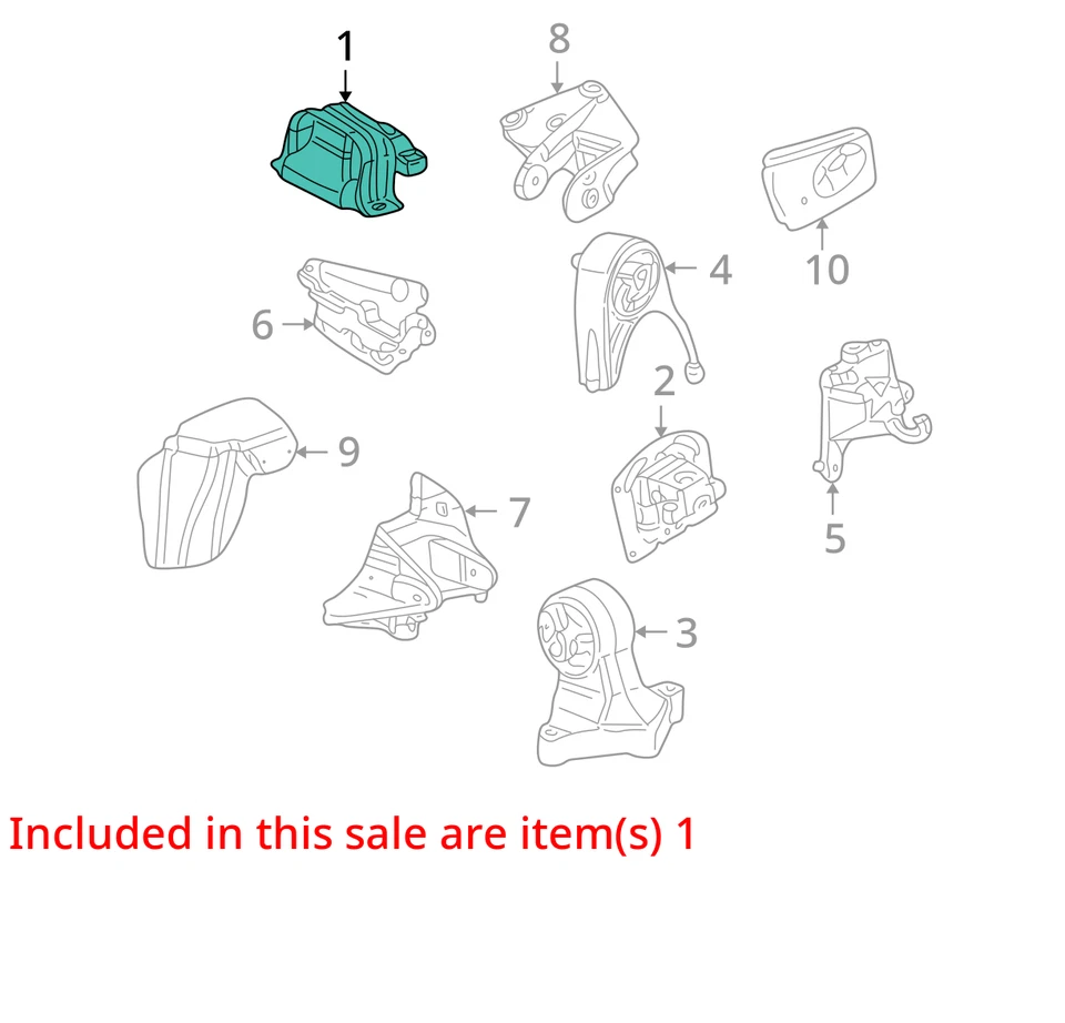 Suporte de montagem de motor CHRYSLER 4573773AB NOVO FABRICANTE DE EQUIPAMENTO ORIGINAL 4573773AB - Imagem 2 de 3