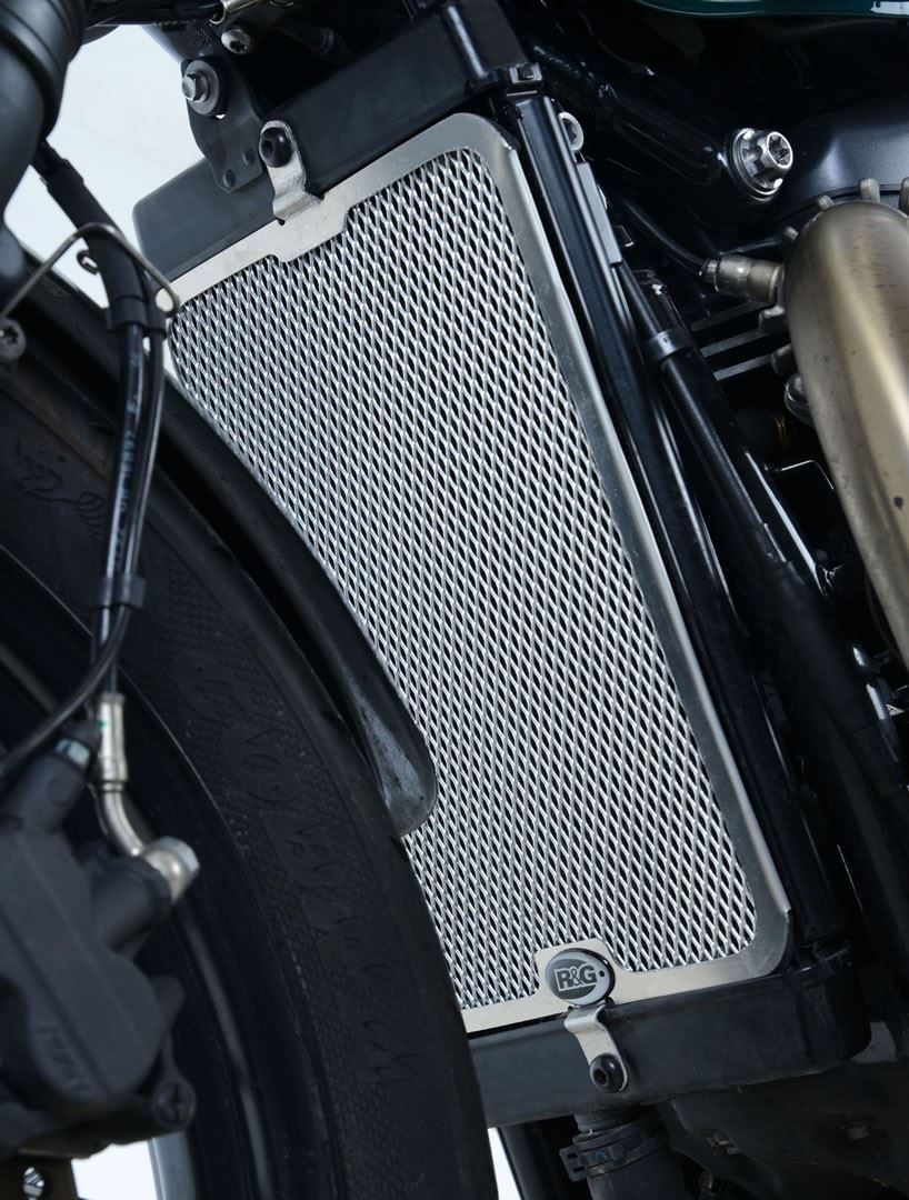Radiator Guard for Triumph Bonneville Bobber '17-'20 Colour: Black