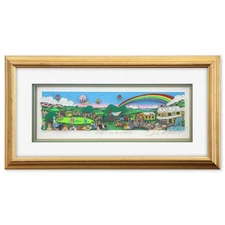 Charles Fazzino- 3D Construction Silkscreen Serigraph "A Hole in One BEHIND BUSH