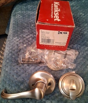 New Old Stock Kwikset 966 DNL 15 RLVR Dorian Interior Door Knob Set
