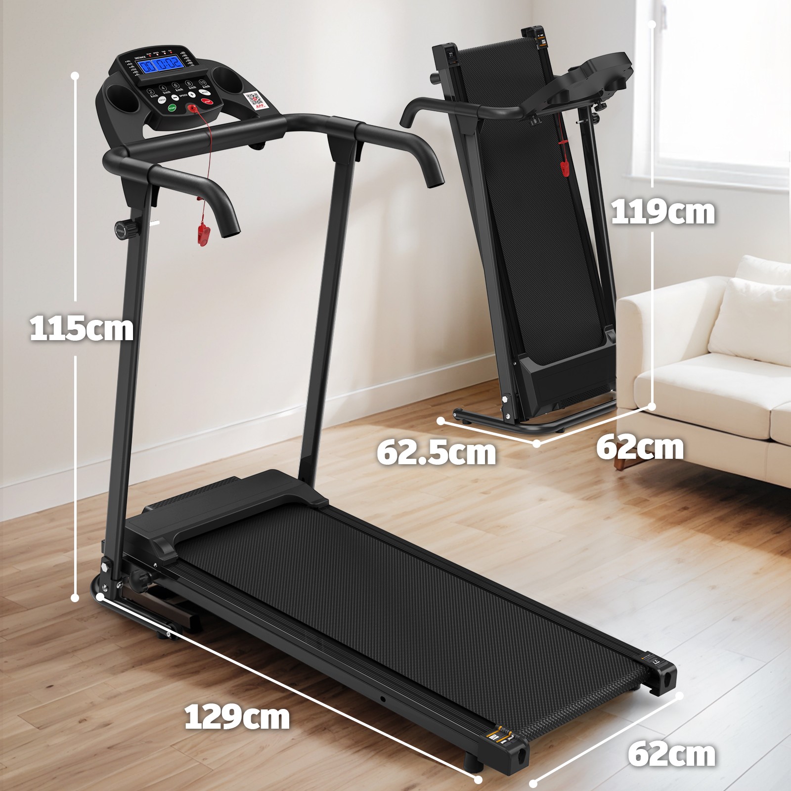 Tapis Roulant Pieghevole 2in1 Walking Pad Elettrico foto 5
