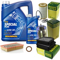 MANN-FILTER Inspektionspaket Mannol 6L Special Plus 10W-30 FüR Mercedes E-Klasse