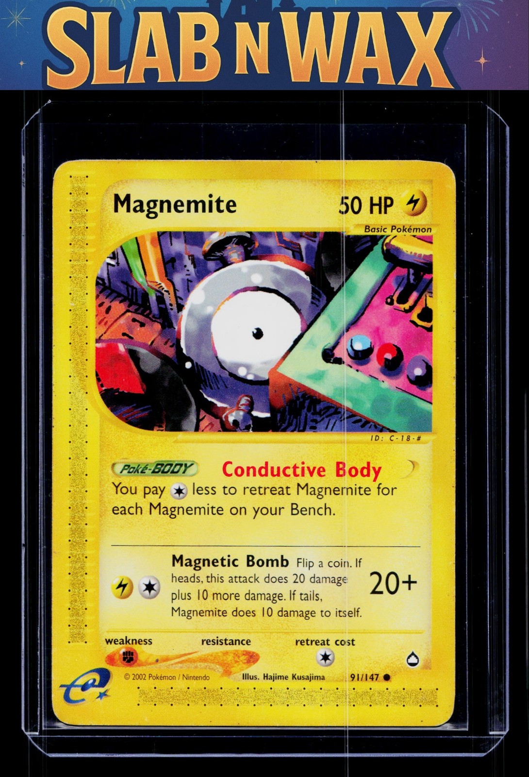 Pokemon tcg Aquapolis Magnemite (91) #091/147