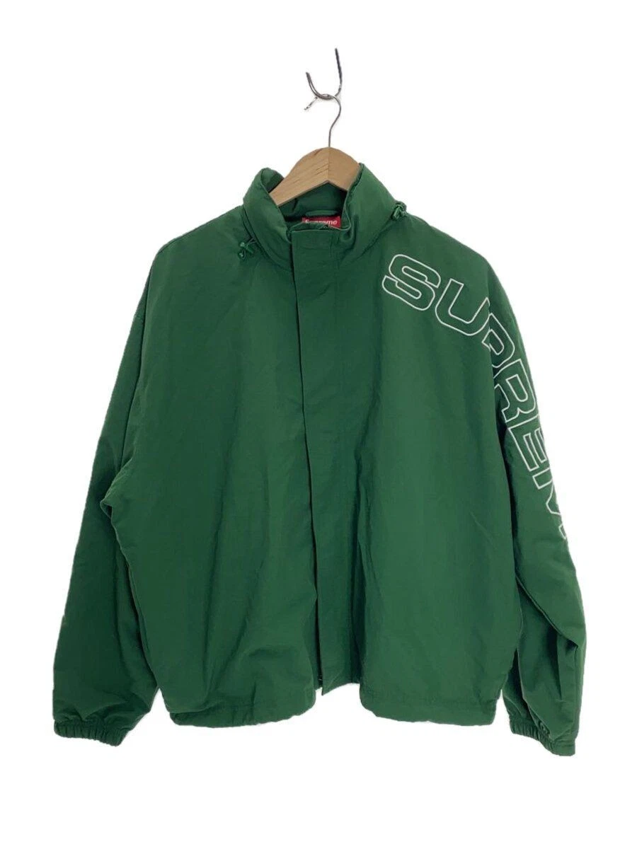 Giacca Supreme Nylon SPELLOUT EMBODY TRACK M Verde SOLIDA Usata