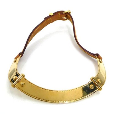 Echte LOUIS VUITTON Lockme Halskette Braun/Gold Leder/Metall M66795 - 56499a