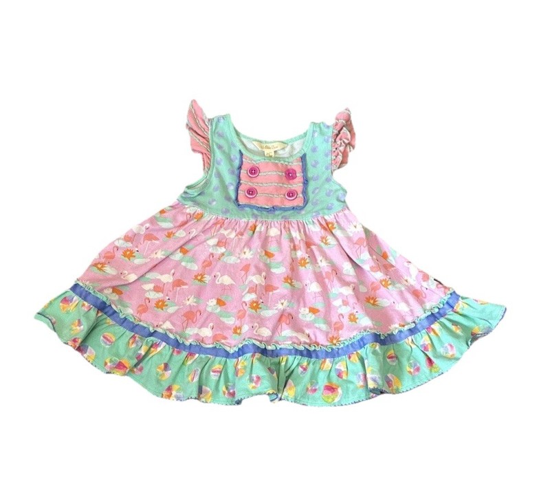 EUC Matilda Jane Puddle Jumper Dress, The Adventure Begins, Size 2