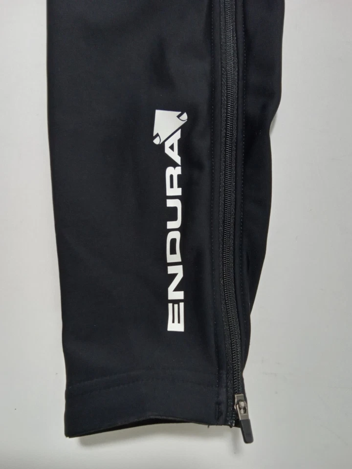 Endura Men's Full Zip Leg Warmers Size S-M Black Thermolite Repels Water New F1 - Image 4 of 4
