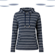 Ex Fat Face Women's Hoodie - Overhead Texture Stripe (Defect)