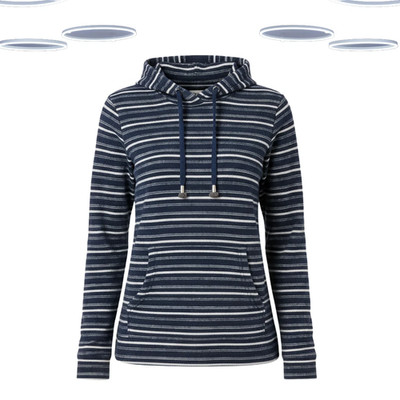 Ex Fat Face Damen Hoodie - Overhead Textur Streifen (Defekt)