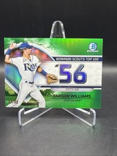 2023 Bowman - Bowman Scouts Top 100 Carson Williams #BTP-56 Green Refractor /99
